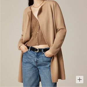 J Crew Camel Coatigan